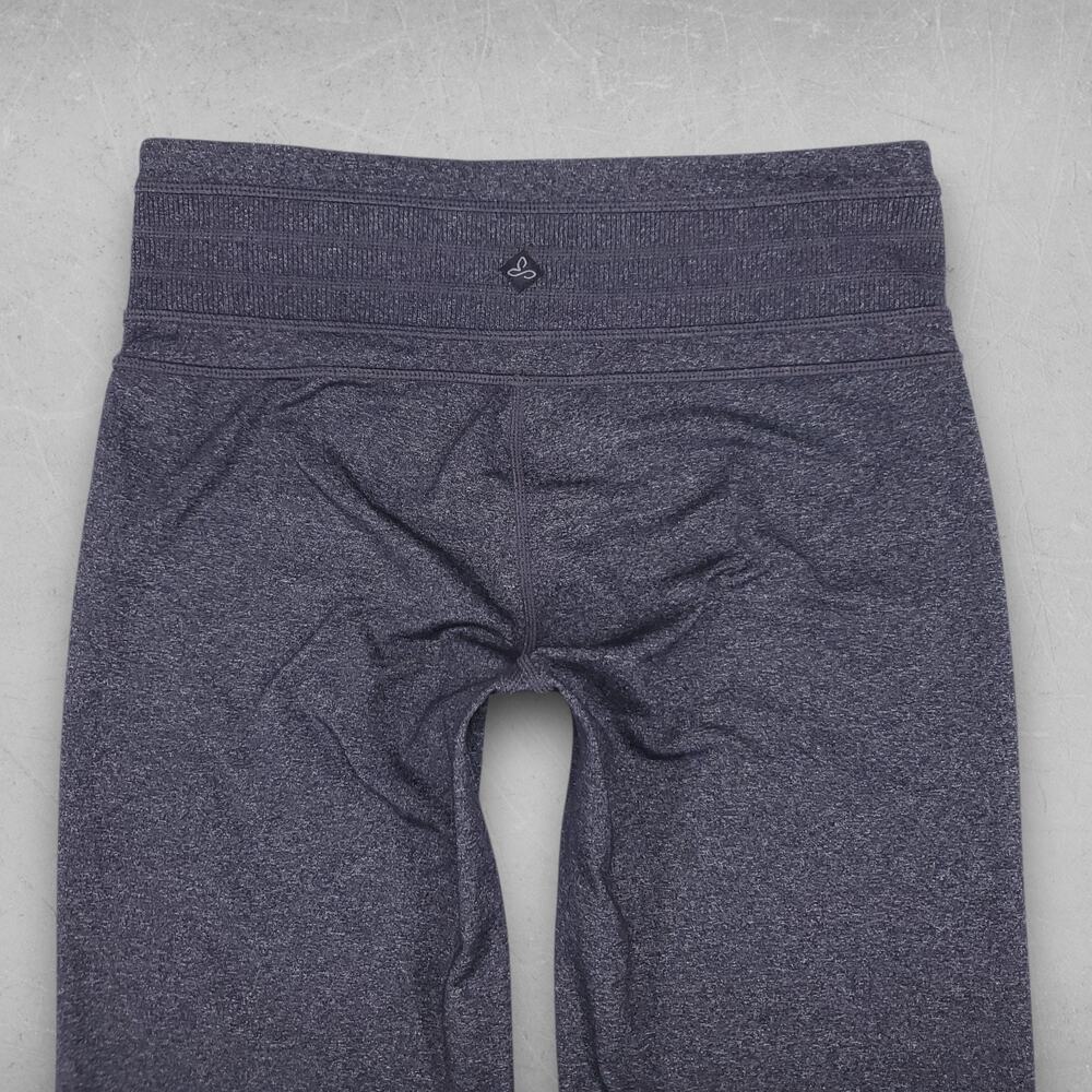 Prana Yoga Pants Women S Charcoal Gray Heather Wide Leg Flare Athleisure Casual - Picture 4 of 12